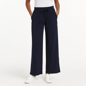 Rachel Zoe Black Wide Leg Pants Women’s‎ Elastic Waist Lounge Large Black